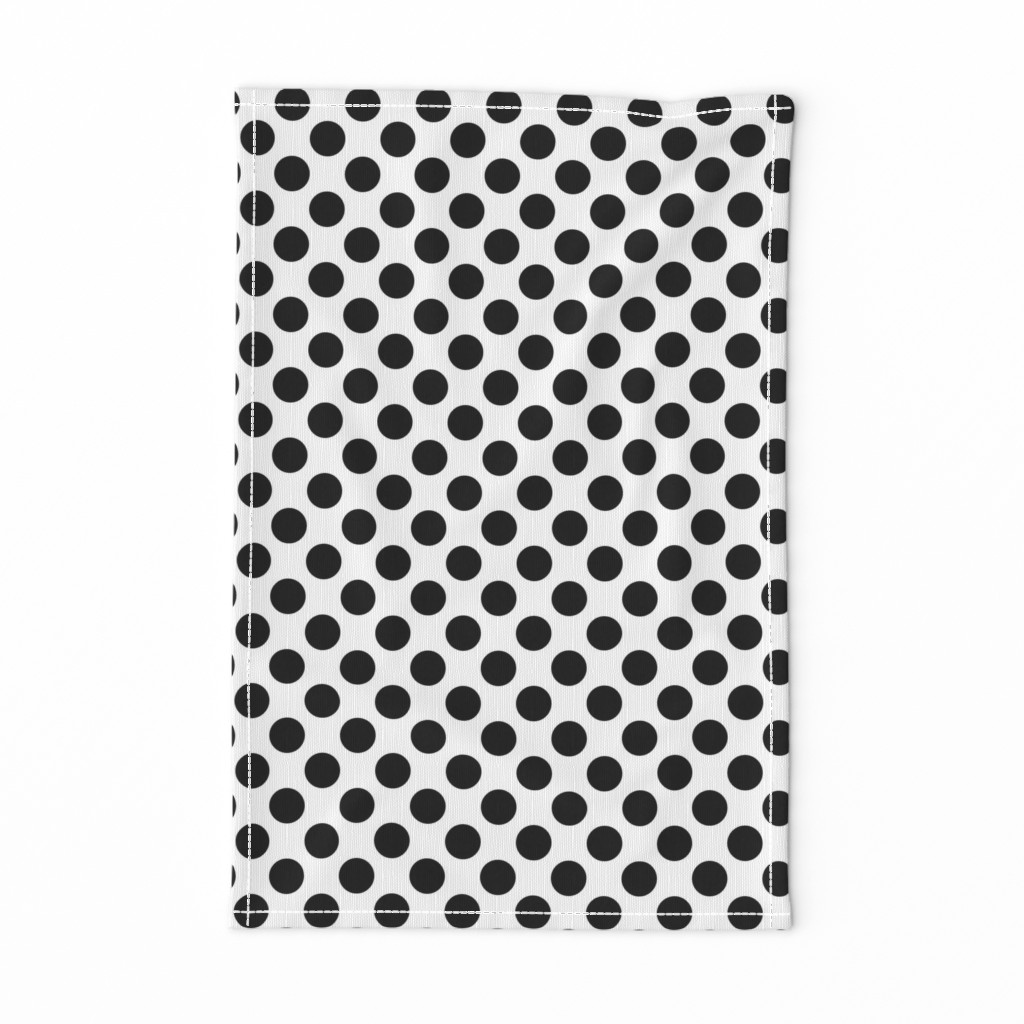 Black on white, 1-inch polka dots by Su_G_©SuSchaefer