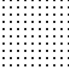 black + white squares