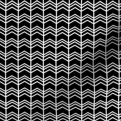 black + white chevron zigzags reversed