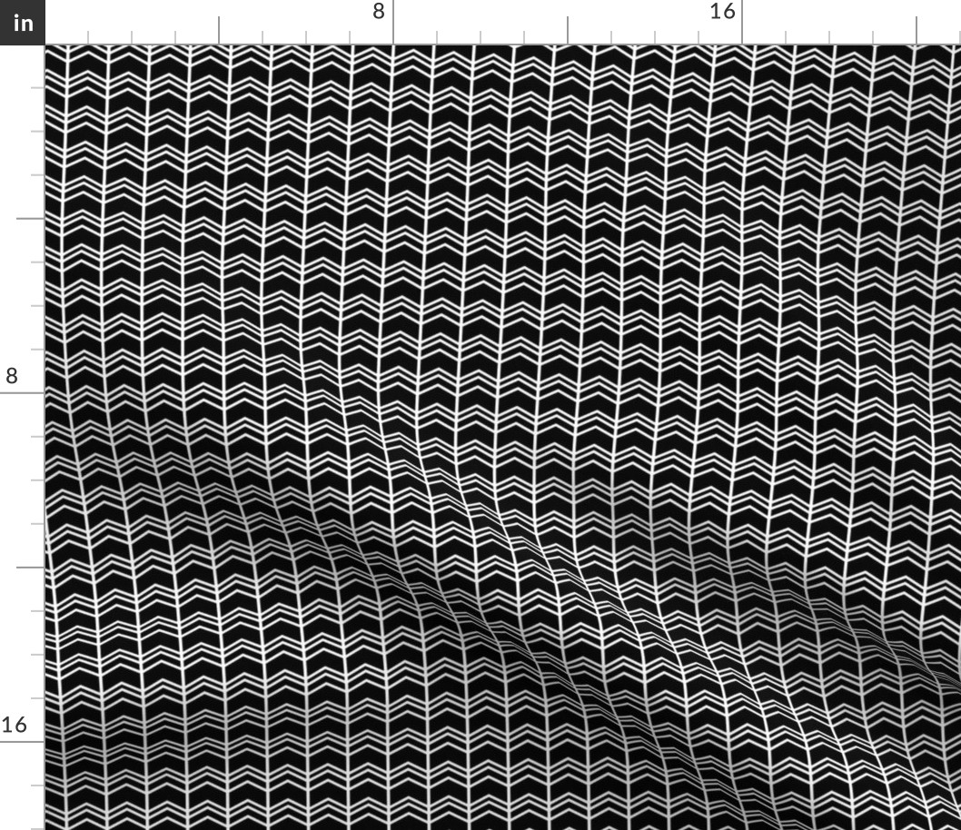 black + white chevron zigzags reversed