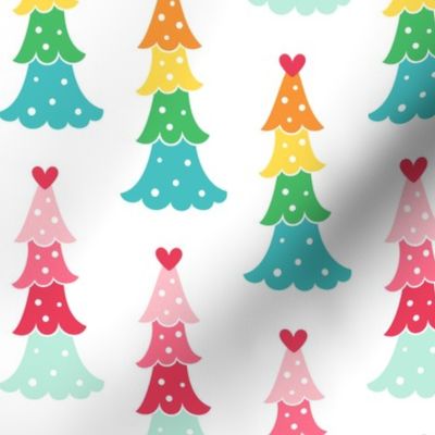 cute trees LG :: colorful christmas