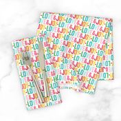 love and joy :: colorful christmas UPPERcase