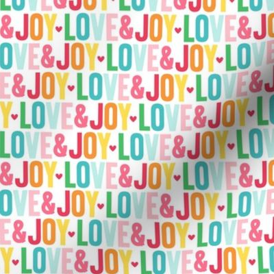 love and joy :: colorful christmas UPPERcase