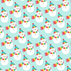 snowmen / snowpeople :: colorful christmas