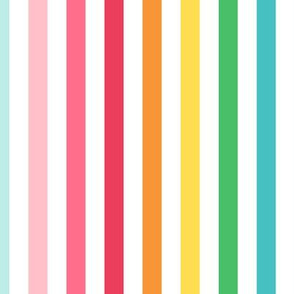 stripes LG horizontal :: colorful christmas