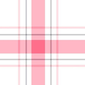 pink + grey plaid 1 XL