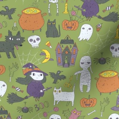 halloween cute spooky pattern 