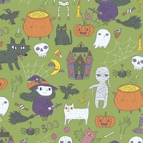 halloween cute spooky pattern 