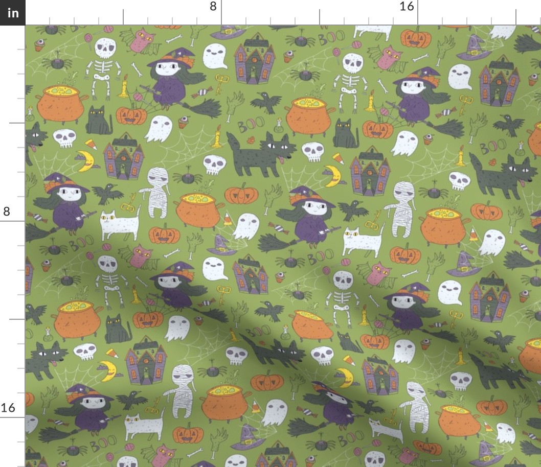 halloween cute spooky pattern 