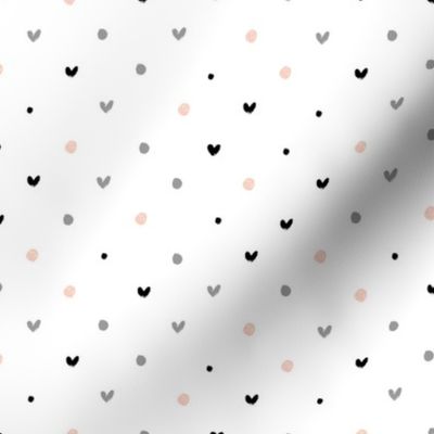 POLKA DOT HEARTS PATTERN 