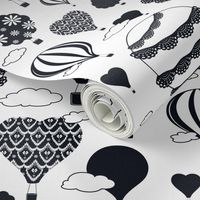 Doily Balloons (Black and White)