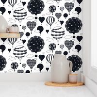 Doily Balloons (Black and White)