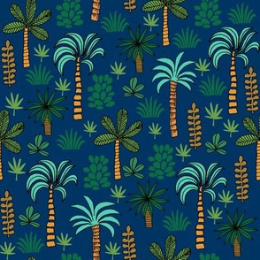 palm tree // palms tree palm fabric palms tropical design tropical plants andrea lauren fabric plants fabric