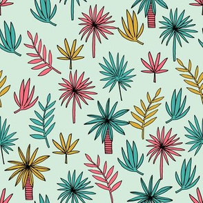 palm tree // palms palm tree fabric palms fabric plants fabric palm fronds fabric andrea lauren design andrea lauren fabric