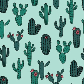 cactus // cacti succulents plants kids cute cactus tropical fabric