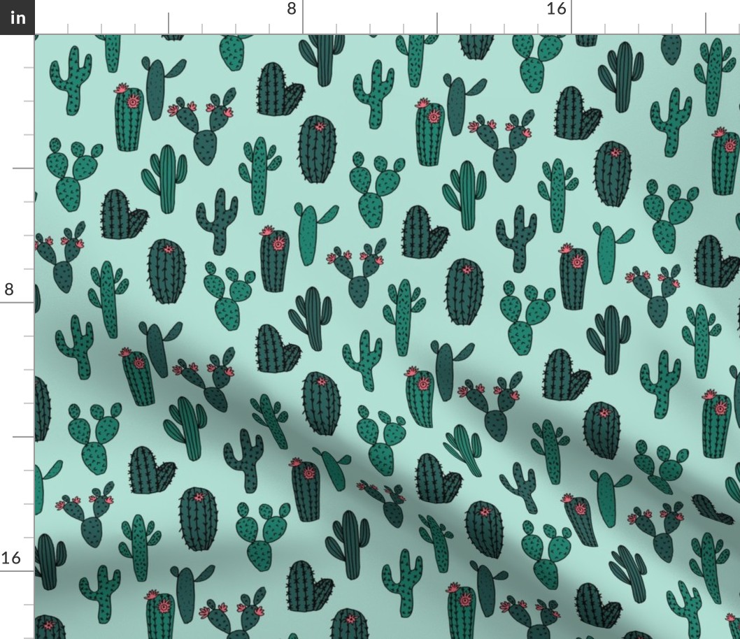 cactus // cacti succulents plants kids cute cactus tropical fabric