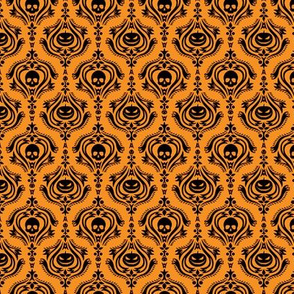 Halloween Damask Orange