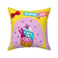 Sloth Ice Cream Pillow – Egg Shape