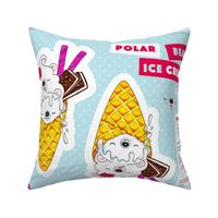 Polar Bear Ice Cream Pillow