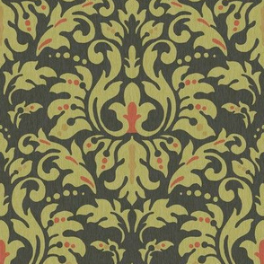 Charcoal___Ochre_Damask