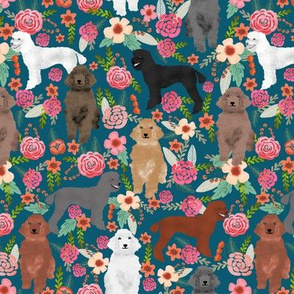 poodles fabric cute florals floral fabrics for dog lovers poodle owners will love this poodle fabric