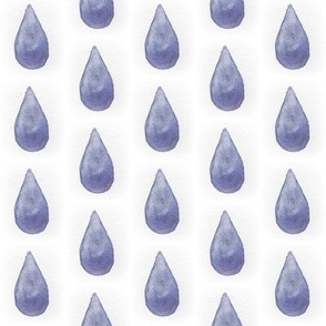 Watercolour rain drops