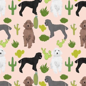 poodle cactus blush pink cute poodle design best poodle fabrics poodle cactus cacti fabric poodles