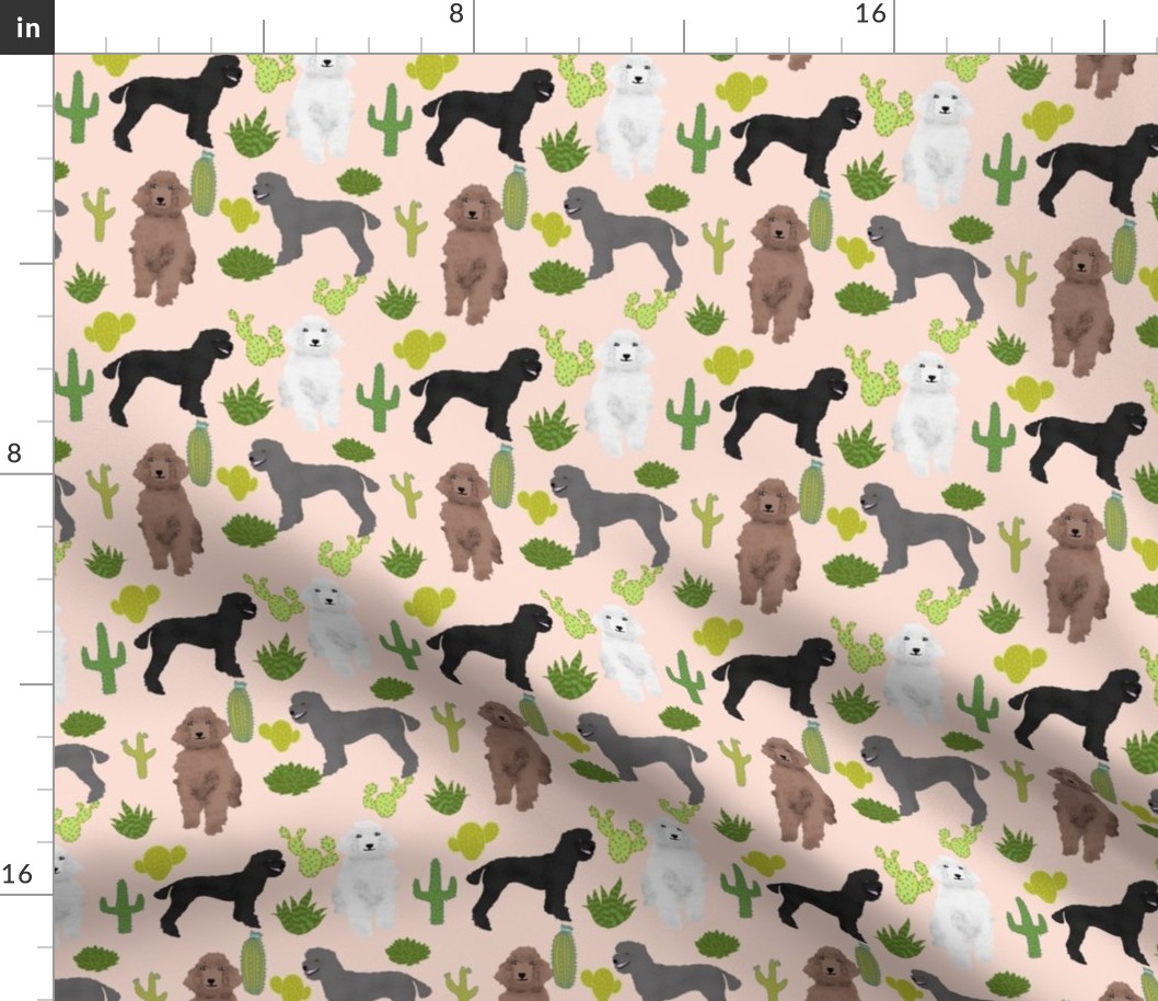 poodle cactus blush pink cute poodle design best poodle fabrics poodle cactus cacti fabric poodles