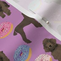 donuts purple dog fabric standard poodle design poodles fabric cute poodle design poodle fabric