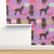donuts purple dog fabric standard poodle design poodles fabric cute poodle design poodle fabric