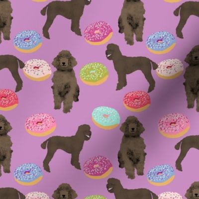 donuts purple dog fabric standard poodle design poodles fabric cute poodle design poodle fabric