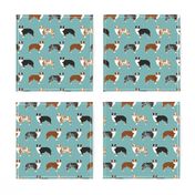 australian shepherds dogs cute blue merle dog red merle aussie dog fabrics cute fabric design