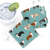 australian shepherds dogs cute blue merle dog red merle aussie dog fabrics cute fabric design