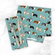 australian shepherds dogs cute blue merle dog red merle aussie dog fabrics cute fabric design