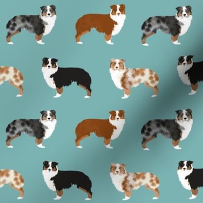 australian shepherds dogs cute blue merle dog red merle aussie dog fabrics cute fabric design