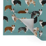 australian shepherds dogs cute blue merle dog red merle aussie dog fabrics cute fabric design