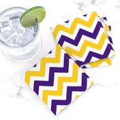 Purple and yellow team color Chevron