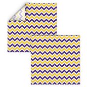 Purple and yellow team color Chevron