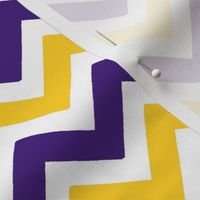 Purple and yellow team color Chevron