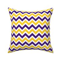 Purple and yellow team color Chevron