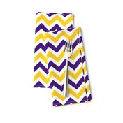 Purple and yellow team color Chevron