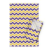 Purple and yellow team color Chevron