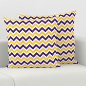 Purple and yellow team color Chevron