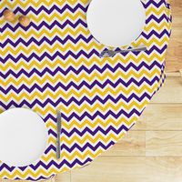 Purple and yellow team color Chevron