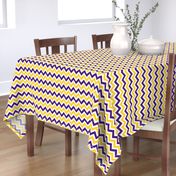 Purple and yellow team color Chevron