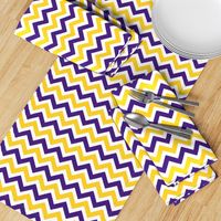 Purple and yellow team color Chevron