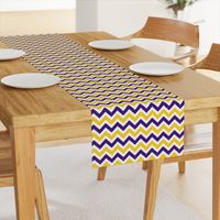 Purple and yellow team color Chevron