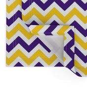 Purple and yellow team color Chevron