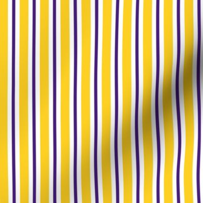 Purple and yellow team color stripe