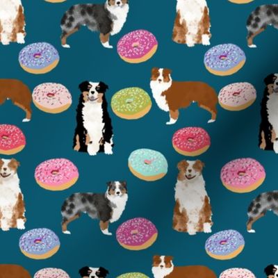 australian shepherd donuts cute pink donuts aussie dogs cute best dog fabric doughnuts design